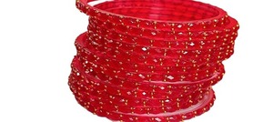 Juego de brazaletes de cristal con acabado liso y brillante, estilo gota de lluvia, para mujer, joyería elegante para bodas y festivales, en venta. - Product Image 4