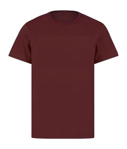 T-shirt à manches courtes col rond pour homme, couleur bordeaux, 100% coton, qualité supérieure, orienté export - Product Image 3