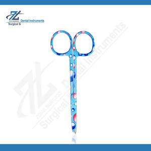 ชุดกรรไกรตัดไหมเย็บแผลสแตนเลสแบบใช้มือ 3 ชิ้น ดีไซน์ฟองสีฟ้า กรรไกรตัดผ้าพันแผลแบบผ่าตัด ใช้ซ้ำได้ - Product Image 4