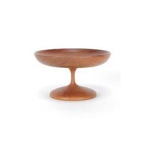 Soporte redondo de madera para tartas, pedestal de madera de mango, servidor de postres hecho a mano para bodas, fiestas y el hogar, artesanal. - Product Image 1