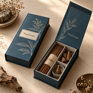Boîte magnétique SunGene Ember Ledger pour ensembles d'encens parfumés - Product Image 1