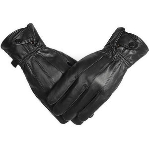 Premium Men Leather Winter <b>Gloves</b> Soft Warm Insulated <b>Gloves</b> For Cold Weather Driving Hiking Cycling And Outdoor Activities Use - Product Image 1