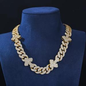 Collar de cruz de moissanita VVS1 de plata de ley S925 estilo hip hop para hombre, cadena cubana con incrustaciones completas, joyería fina brillante, regalo de Navidad - Product Image 4