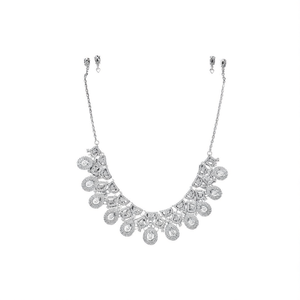 ชุดสร้อยคอแฟชั่นเพชรแบบอเมริกัน - สง่างามและเปล่งประกาย - Product Image 2