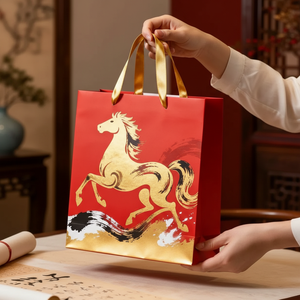 Sacs cadeaux en papier mat recyclables écologiques de luxe pour parfums, bijoux, cosmétiques et décoration - Product Image 1