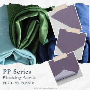 Tela de flocado Pigpell con reverso de rayón tejido de 54" x 70Y para embalaje de joyería PP79-30 Morado - Product Image 2