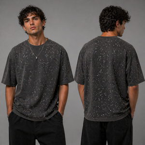 Chemises pour hommes OEM, t-shirts décontractés de qualité à manches courtes et longues, coupe ample, design à motifs, couleur unie, ODM - Product Image 1