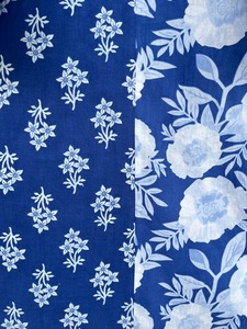 Vestido Maxi Kaftán de Algodón Tejido Floral Azul para Mujer al por Mayor, con Lazo Delantero, Ajuste Holgado, Estilo Vintage Streetwear, Dobladillo Acampanado, Ropa de Resort ODM - Product Image 4
