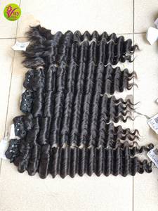 Extensiones de Cabello Humano Vietnamita Virgen con Cutícula Alineada, Ondulado Profundo, Negro, Doble Trama a Máquina para Salón - Product Image 2