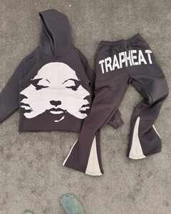 Ensemble de survêtement pour homme, mode urbaine, broderie personnalisée, sweat-shirt et pantalon, directement de l'usine - Product Image 2