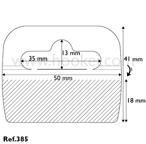 แท็บแขวนแบบมีกาวในตัว PET รูปตัว J สำหรับร้านค้าปลีก คลังสินค้า และซูเปอร์มาร์เก็ต - Product Image 3