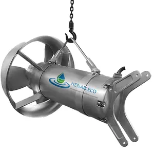 Aerador alta velocidade tratamento esgoto submersível Mergulho Agitador Mixer