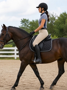Pantalons d'entraînement d'équitation pour femmes, leggings équestres à haute élasticité avec grip en silicone, vêtements d'équitation confortables - Product Image 6