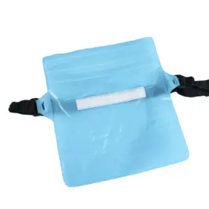 Wholesale nylon toiletry cosmetic bag waterproof dry bag waterproof pouch bag with adjustable waist strap