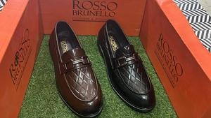 SACK Mules Slingback pour Homme en Cuir Marron et Rotin, Faites à la Main, Formelles, à Bride à Boucle, Semelle Simple en PVC, Polyester - Product Image 2