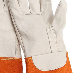 Argon Pro Genuine Cowhide Leather Tig/Mig Welder <b>Gloves</b> Outdoor Eco-Friendly Breathable Heat Resistant Firefighting Safety - Product Image 2