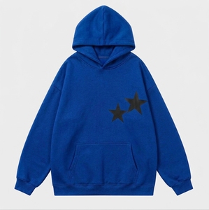 Sweat à capuche noir surdimensionné pour homme avec imprimé cœur, polyester/coton, imperméable, unisexe, manches régulières, design décontracté avec poche, vêtement d'hiver - Product Image 4