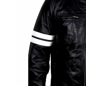 Veste en cuir véritable pour homme, nouvelle collection, design tendance, manches longues, style streetwear, veste en cuir professionnelle - Product Image 4