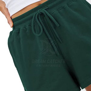 Women's Summer Sports Shorts Loose <b>High</b>-<b>Waist</b> Casual <b>Pants</b> Cool OEM 2026 Summer Woman Sweat Shorts Wide Waistband Solid Cotton - Product Image 4