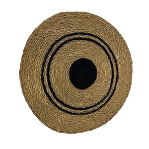 แผ่นรองจานทรงกลมทำจากหญ้าทะเลอย่างดี รุ่น DKS16 เป็นมิตรกับสิ่งแวดล้อม - Product Image 1