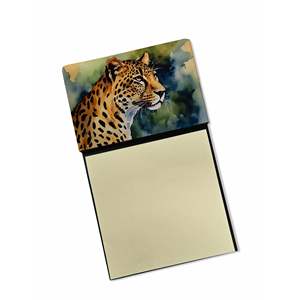 New Leopard Self-Sticky Note <b>Pads</b> Refillable Dispenser Memo Card Holder Blank <b>Desk</b> Accessories - Product Image 1
