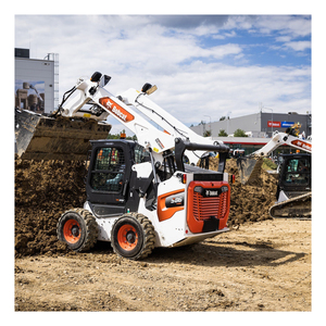 Bobcat S450 compact skid steer loader for sale used reliable diesel machine for construction landscaping work - Product Image 4