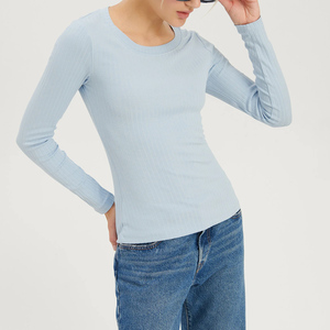 T-shirts unisexes pour femmes, été, respirants, décontractés, 100% coton, impression personnalisée du logo, manches longues - Product Image 2