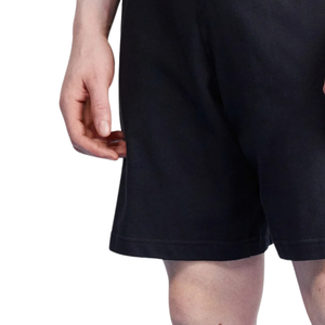 Custom <b>Mens</b> Grey Sweat <b>Shorts</b> <b>Elastic</b> <b>Waist</b> Drawstring Side Pockets Above Knee Casual Relaxed Fit Private Label Wholesale <b>Shorts</b> - Product Image 5