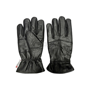 Wrist Length Sheepskin Leather <b>Gloves</b> Unisex Fashion Daily Wear Full Finger Lightweight Windproof Fleece Lined Winter <b>Gloves</b> - Product Image 2