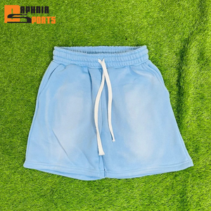 Pantalones Cortos Deportivos Grises para Hombre, al por Mayor, de Alta Calidad, con Cintura Elástica, Casuales, Transpirables, de Secado Rápido, 100% Algodón Felpa, para Gimnasio - Product Image 3