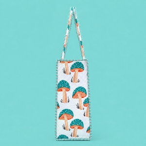 Sac fourre-tout en coton matelassé style bohème Jaipuri imprimé à la main avec fermeture éclair 18 pouces pour toutes les saisons HappyKraft Sac pour femme - Product Image 2