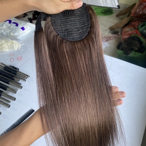 Extensions de cheveux brésiliens naturels remy lisses avec clip, couleurs personnalisées, qualité supérieure, fournisseur vietnamien - Product Image 4