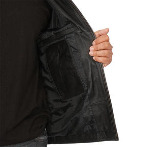 RELEVO INDUSTRY Premium Vegetable Tanned Real <b>Leather</b> High Street <b>Men's</b> Winter Fashion <b>Jacket</b> Front Sustainable Quilted Design - Product Image 6