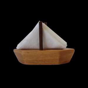 Porta Servilletas Rústico de Madera con Panel de Metal Corrugado, Listones de Madera en Forma de X, Estilo Vintage para Cocina, Organizador de Mesa - Product Image 3