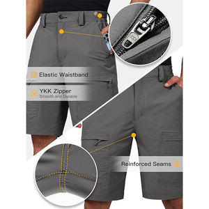 Pantalones Cortos Deportivos para Hombre, Pantalones Cortos de Golf Elásticos, Pantalones Cortos Cargo Ripstop para Exteriores con 4 Bolsillos, Pantalones Cortos Tácticos de Trabajo para Senderismo, Ligeros - Product Image 4