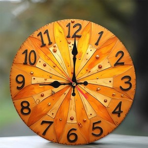 Handcrafted Mango Wood Sunburst Wall <b>Clock</b> | Modern Wooden Art | Wholesale - Product Image 3