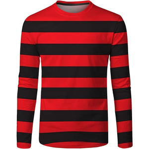 เสื้อยืดแขนยาวผู้ชายแบบใหม่สั่งทำขายส่ง ทรงปกติ ผ้าเจอร์ซีย์เนื้อนุ่ม ไม่ถักทอ สวมใส่สบาย ไซส์ใหญ่ ผลิตจากผ้าสแปนเด็กซ์/โพลีเอสเตอร์ - Product Image 4