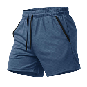 Drawstring Waist <b>Mens</b> Mesh Shorts Custom Sporty Fit Sports Apparel Comfortable <b>Trunks</b> For Streetwear Mesh Shorts For <b>Men's</b> - Product Image 1