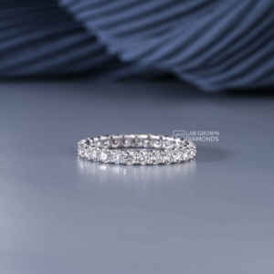 Anillo de Moissanita de Corte Redondo de Lujo para Mujer, Plata de Ley S925, Joyería de Compromiso y Boda, Banda Chapada en Oro Amarillo, 1.34ct - Product Image 2