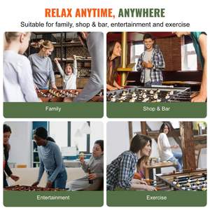 Set di biliardino da calcio per interni di dimensioni Standard da 55 pollici per la sala giochi per la famiglia di casa include 4 palline e 4 portabicchieri - Product Image 5