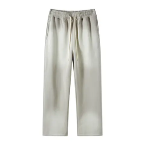 Custom Logo Screen Print Jogger Track Pants Oversized Flare Sweatpants Breathable Patchwork Sweat <b>Trousers</b> - Product Image 5
