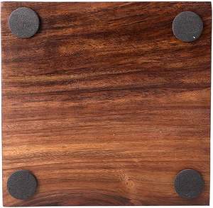 Porta servilletas tradicional de madera, diseño cuadrado hecho a mano, accesorio decorativo étnico para mesa, para uso en comedor y cocina. - Product Image 3