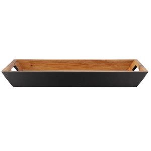 Modern Wooden Serving Tray Lightweight Food Display Tray for Kitchen and Dining At Best Price - Product Image 4
