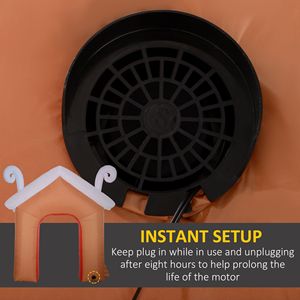 10FT <b>Giant</b> LED-Lit <b>Inflatable</b> Candy House Archway Christmas Blow-Up for Indoor & Outdoor Yard Decor for <b>Holiday</b> Season - Product Image 6