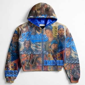 Mens <b>500</b> <b>GSM</b> Heavyweight <b>Hoodie</b> Oversized 100% Cotton Fleece Drop Shoulder Custom Logo Streetwear Pullover Spring - Product Image 5