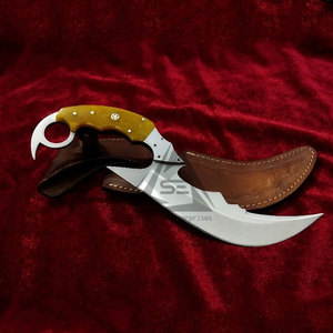 Cuchillos de hoja fija DIY de la mejor calidad con mango de madera, opciones de color personalizado y OEM - Hecho en Pakistán - Product Image 3
