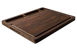 Tabla de cortar rectangular de madera Chopterra con mango, material de nogal, paquete individual, característica antideslizante, pieza única - Product Image 3