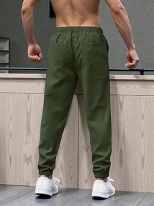 Jogging en coton de qualité supérieure pour hommes |   Pantalon de survêtement uni décontracté et sportif - Product Image 3