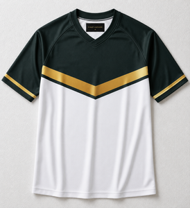 T-shirts blancs de bonne qualité imprimés en sérigraphie, 100 % polyester, anti-humidité, sans col, unisexe, manches courtes, coupe classique - Product Image 3