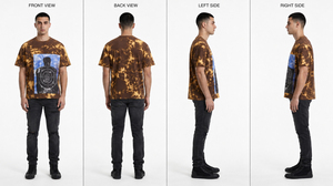 Camiseta de Algodón de Alta Calidad Personalizada para Hombre, Tie Dye, Peso Pesado, Estampado Oversize, Camisetas para Hombre con Logo, Estilo Urbano, Camiseta Boxy - Product Image 6